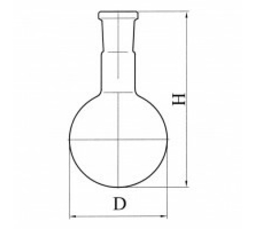 Колба круглодонная со шлифом К-1-100-29/32, ТС