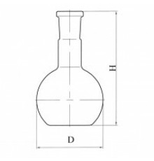 Колба плоскодонная П-1-100-29/32 со шлифом
