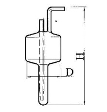 Пробоотборник жидкого кислорода (эскиз 2-117)
