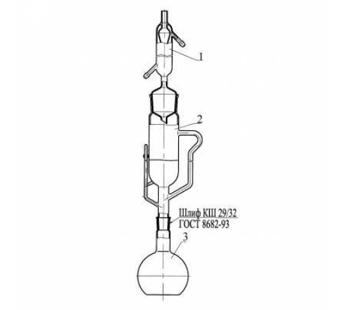 Прибор Сокслета-00 КШ 29/32 экстрактор 150 мл колба 250 мл