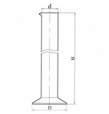 Цилиндр для растворов 1000 ТС