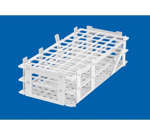 Штатив для пробирок VITLAB универсальный, для пробирок диаметром до 13 мм, белый, PP