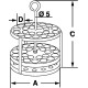 Штатив для пробирок Bochem, круглый, размеры 116x165, на 12 пробирок, нержавеющая сталь
