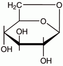 1,6-Anгидро-бета-D-глюкопираноза, 99+%, Acros Organics, 5г