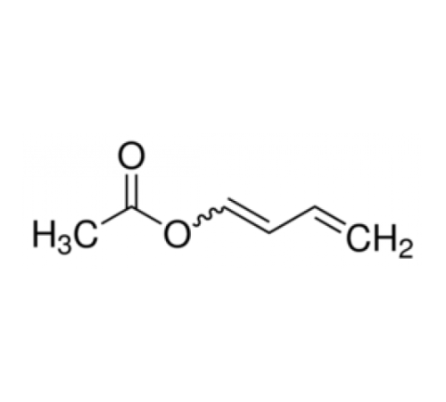 1-Ацетокси-1, 3-бутадиен, цис + транс, 90 +%, удар. с 0,1% 4-трет-бутилкатехола, Alfa Aesar, 2г