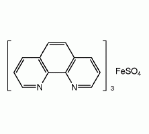 Трис(1,10-фенантролин)железа(II) сульфат, 0.025M водный р-р, Acros Organics, 100мл