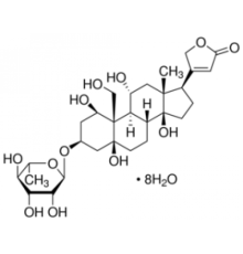 Уабаин октагидрат, 96%, Acros Organics, 1г